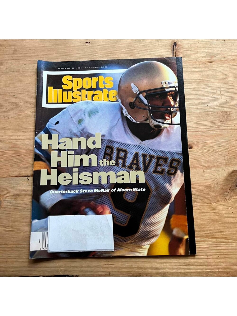 Sports Illustrated Hand Him the Heisman September 26, 1994 Magazine BK03